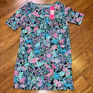 Lilly Pulitzer mini Marlowe dress in Onyx let’s get wild size large (8-10) NWT